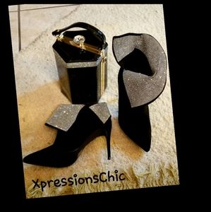 Black Rhinestone Shubootie
